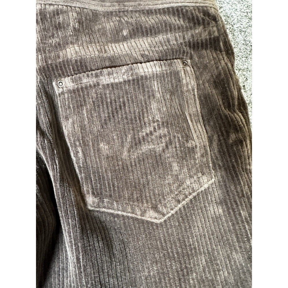 Hue Corduroy Jeggings Sm Brown Ribbed Pull On Stretch Dark Academia Preppy Twee - Picture 3 of 8